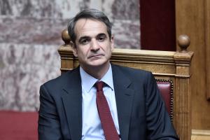 Ο Κυριάκος Μητσοτάκης στη Βουλή