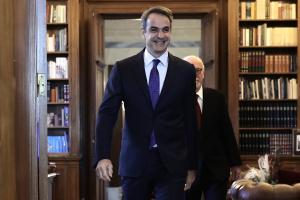 Ο Κυριάκος Μητσοτάκης στο Προεδρικό Μέγαρο