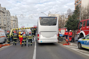 Λεωφορείο σε δρόμο στη Ρουμανία