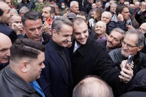 Ο Κυριάκος Μητσοτάκης στην Ημαθία