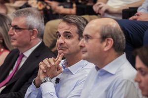 Ο Κυριάκος Μητσοτάκης και ο Κωστής Χατζηδάκης