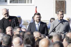 Έντι Ράμα και Κυριάκος Μητσοτάκης στη Δερβιτσάνη