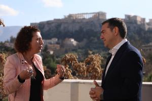 Δέσποινα Κουτσούμπα και Αλέξης Τσίπρας