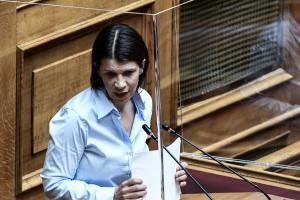 Η Τάνια Ελευθεριάδου στη Βουλή