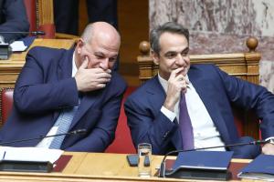 Ο Κώστας Τσιάρας και ο Κυριάκος Μητσοτάκης