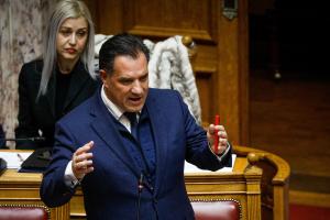 Ο Άδωνις Γεωργιάδης στη Βουλή