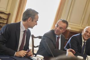 Κυριάκος Μητσοτάκης και Χρήστος Σταϊκούρας