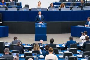 Ο Κυριάκος Μητσοτάκης στο Ευρωκοινοβούλιο