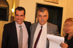 Ο Φίλιππος Ντόβας με τον Θάνο Πλεύρη