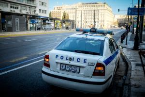 Περιπολικό στο κέντρο της Αθήνας