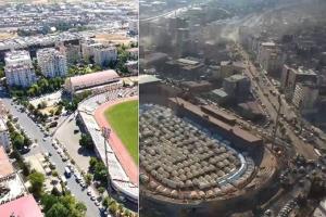 Η πόλη Καχραμανμαράς της Τουρκίας πριν και μετά τον καταστροφικό σεισμό