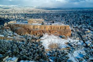 Χιόνια στην Ακρόπολη