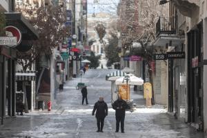 Χιόνια στο κέντρο της Αθήνας
