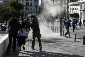 άγρια καταστολή στο Σύνταγμα