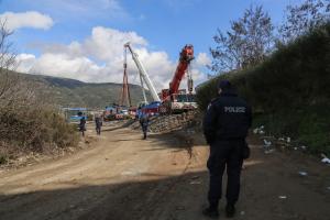 Αστυνομικός στα Τέμπη