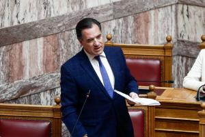 Ο Άδωνις Γεωργιάδης στη Βουλή