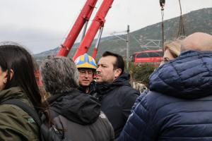 Ο Νίκος Παππάς στα Τέμπη