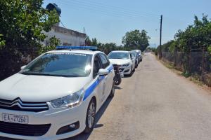 Περιπολικό της αστυνομίας σε επαρχιακό δρόμο