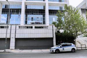 Περιπολικό της αστυνομίας έξω από τον Άρειο Πάγο