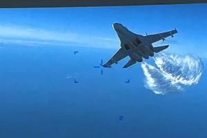 screenshot Su-27 ΣΥΓΚΡΟΥΣΗ DRONE ΡΩΣΙΑ ΗΠΑ