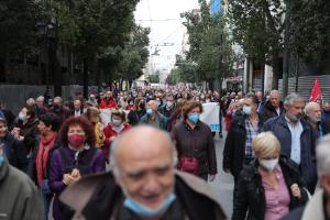 Πορεία συνταξιούχων στην Αθήνα