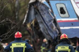 Τέμπη σιδηροδρομικό δυστύχημα Πυροσβεστική