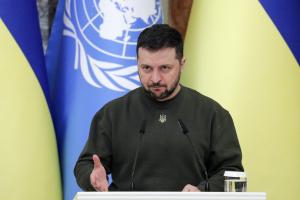 Ο Ζελένσκι στην συνάντηση του με τον Γκουτέρες