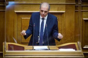Ο Βελόπουλος στη Βουλή