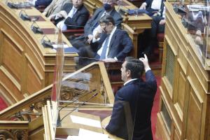Αλέξης Τσίπρας Κυριάκος Μητσοτάκης Βουλή