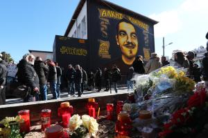 Το σημείο της δολοφονίας του Άλκη Καμπανού