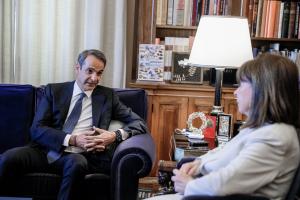 Κυριάκος Μητσοτάκης και Κατερίνα Σακελλαροπούλου