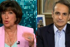 Η Christiane Amanpour και ο Κυριάκος Μητσοτάκης