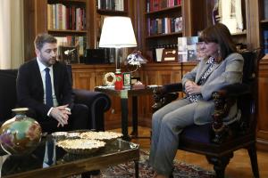 Νίκος Ανδρουλάκης και Κατερίνα Σακελλαροπούλου