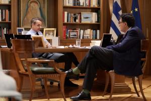 Κυριάκος Μητσοτάκης και Αλέξης Παπαχελάς