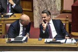 Ο Κυριάκος Μητσοτάκης και ο Νίκος Δένδιας
