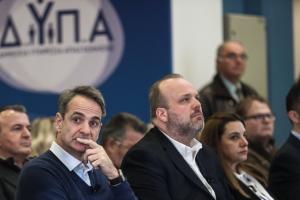 Ο Κυριάκος Μητσοτάκης και ο Σπύρος Πρωτοψάλτης