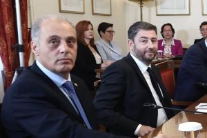 Ο Κυριάκος Βελόπουλος και ο Νίκος ΑΝδρουλάκης