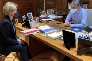 Χριστίνα Αλεξοπούλου και Κυριάκος Μητσοτάκης