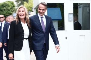 Ο Κυριάκος Μητσοτάκης και η Μαρέβα Γκραμπόφσκι