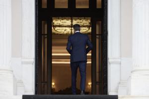 Ο Κυριάκος Μητσοτάκης στο Μέγαρο Μαξίμου