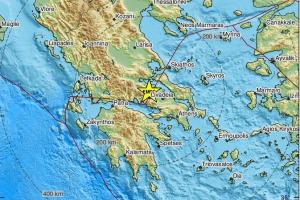 Χάρτης δείχνει το σημείο που σημειώθηκε ο σεισμός