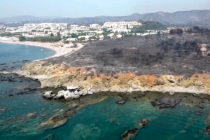 Ρόδος φωτιά περιβάλλον