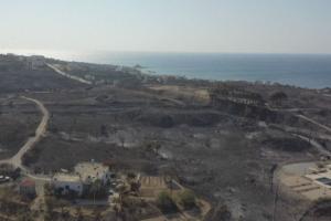 όλα καμένα από την φωτιά στη Ρόδο