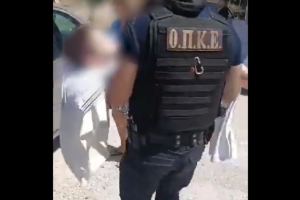 Γυναίκα ηλικιωμένη αστυνομικός φωτιές