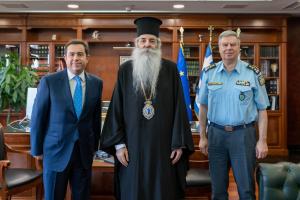 Νότης Μηταράκης αρχηγός ΕΛ.ΑΣ. Εκκλησία
