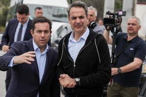 Νότης Μηταράκης και Κυριάκος Μητσοτάκης