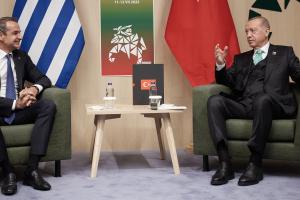 Κυριάκος Μητσοτάκης και Ρετζέπ Ταγίπ Ερντογάν