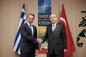 Κυριάκος Μητσοτάκης και Ρετζέπ Ταγίπ Ερντογάν