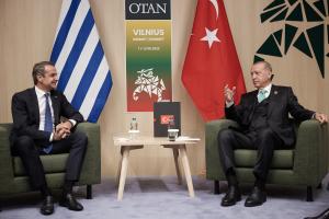 Ο Κυριάκος Μητσοτάκης και το Ρετζέπ Ταγίπ Εργντογάν