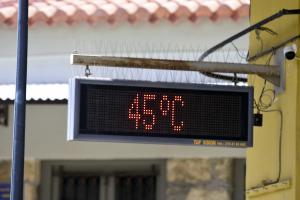 Θερμόμετρο ζέστη καλοκαίρι καύσωνας 45